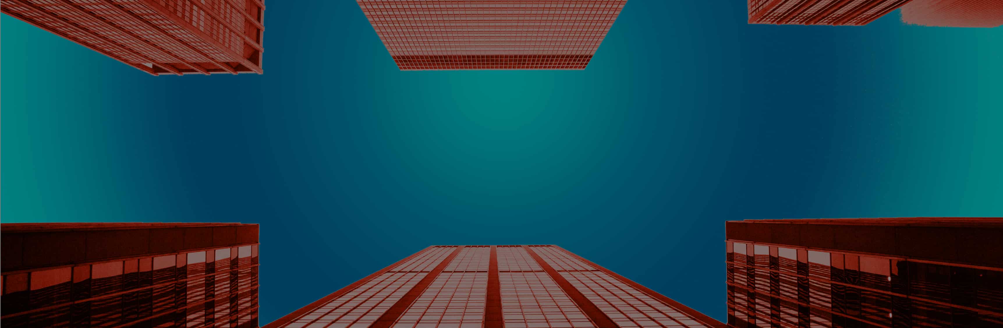 plano picado de varios edificios de oficinas