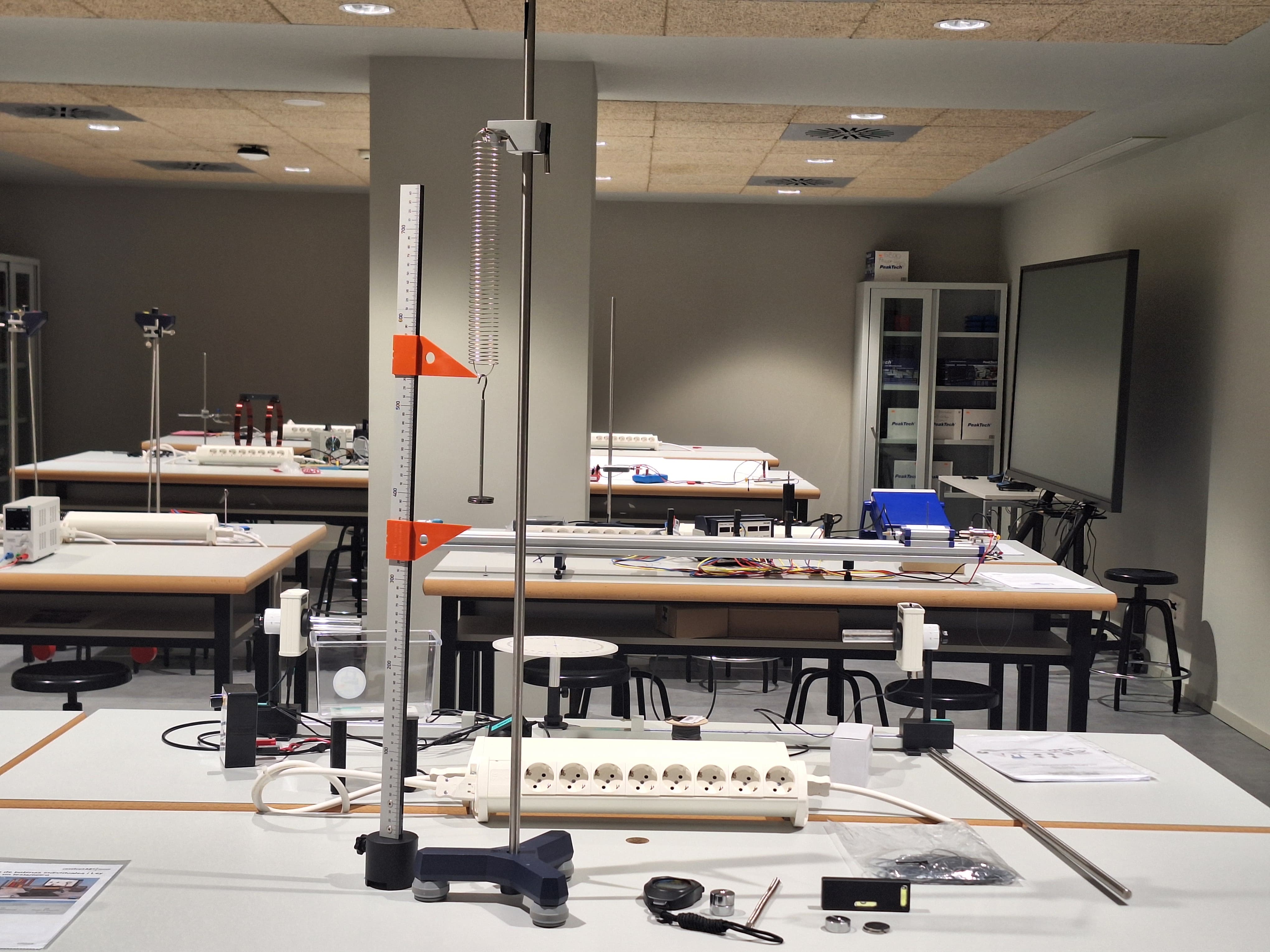 Práctica ley de Hooke Horizontal