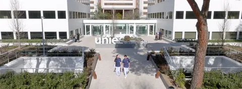 Vista aérea del Campus Castellana de UNIE Universidad 