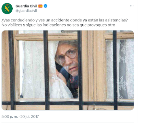 Tweet Guardia Civil