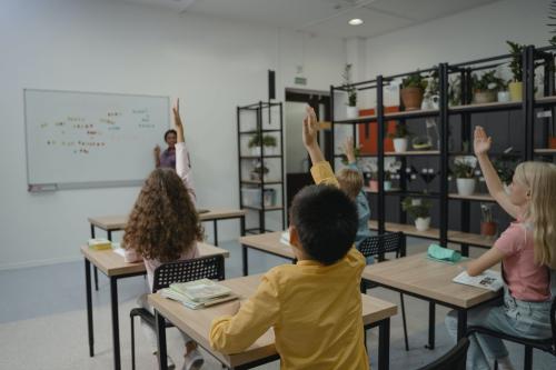 Alumnos durante una clase,